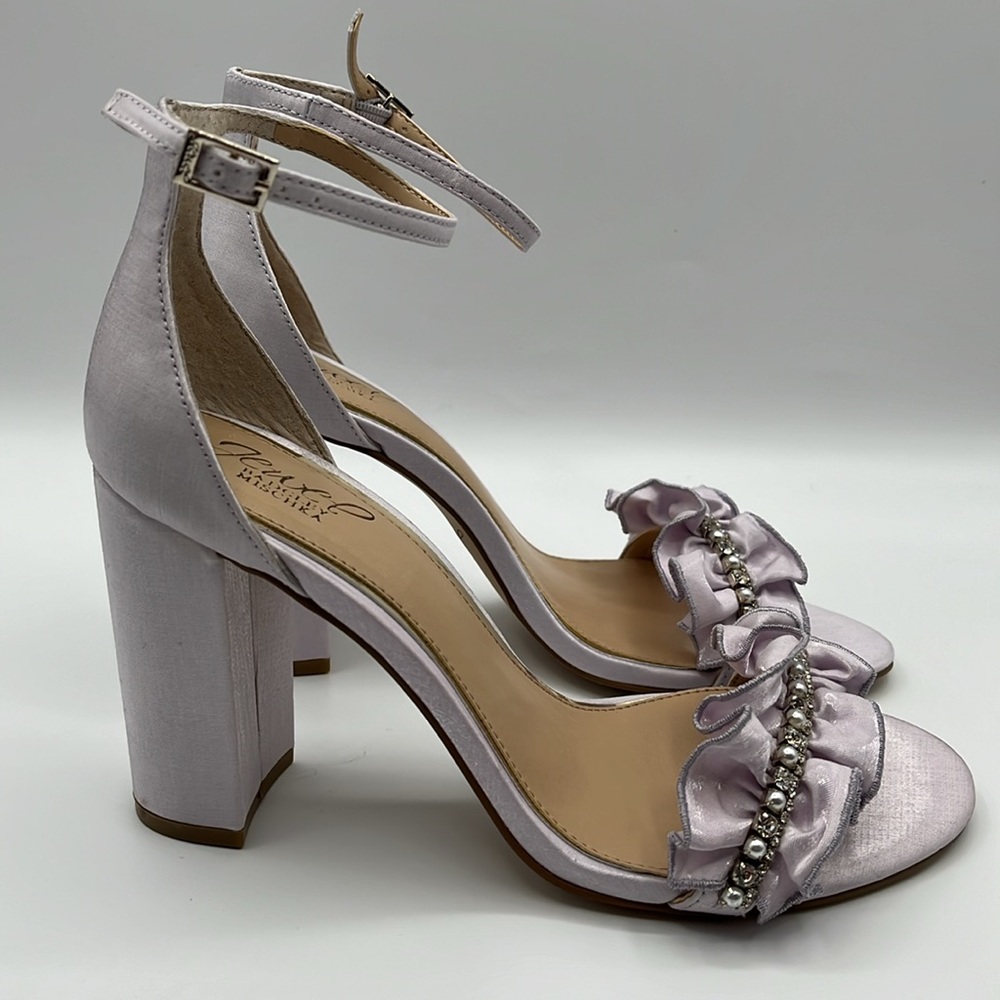 Jewel Badgley Mischka High Block Heels